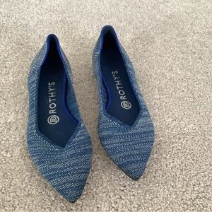 Rothy’s blue heather points 6.5